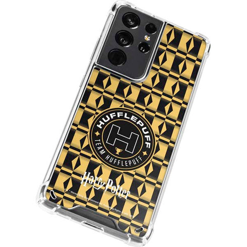 Wizarding Worlds Harry Potter Team Hufflepuff Galaxy S21 Ultra 5G Clear Case